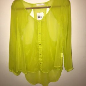 Neon Nordstrom blouse